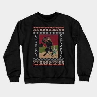 Krampus Ugly Christmas Sweater Funny Xmas Crewneck Sweatshirt